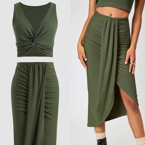 [SOLD] Cider Ruched Matching Set